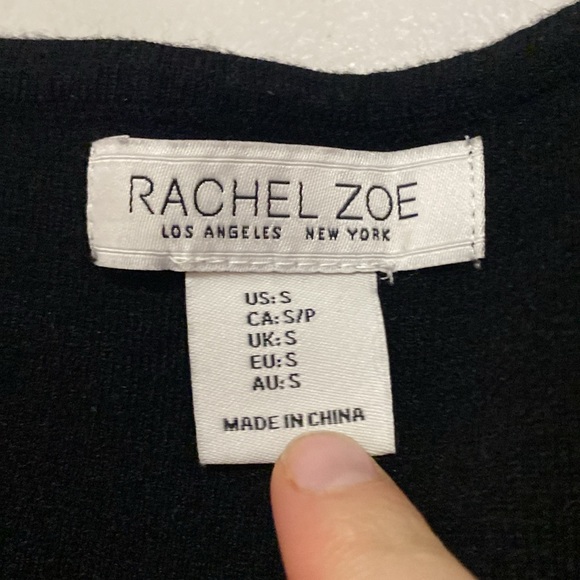 Rachel Zoe Knit Black Winter Sleeveless Tank Layer Piece - Size S - Picture 2 of 4